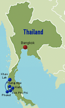 Thailand Reisekarte Inselwelten Segelreise Sdthailand